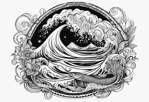 ocean tattoo idea
