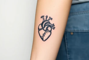 medieval heart woodcut tattoo idea