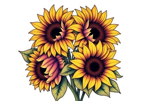 Sunflowers tattoo idea
