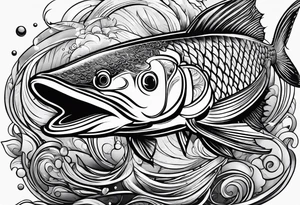Fishing tattoo idea