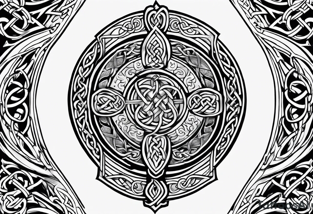 celtic half sleeve tattoo idea