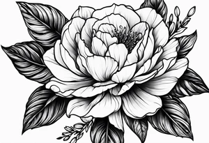 December birth flower tattoo idea