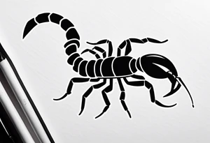 small cartoon scorpion tattoo idea