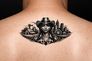 Black Country Girl from farmlands of North Florida to Black City of Metro Atlanta tattoo idea