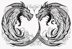 Dragon wings tattoo idea