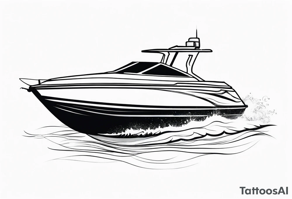 powerboat tattoo idea