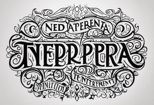 Ned Aspera Terrent tattoo idea