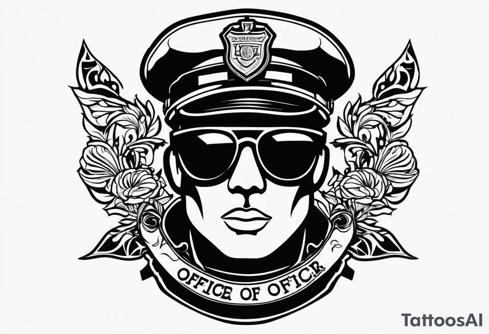 sunglasses Officer tattoo idea