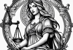justice tattoo idea
