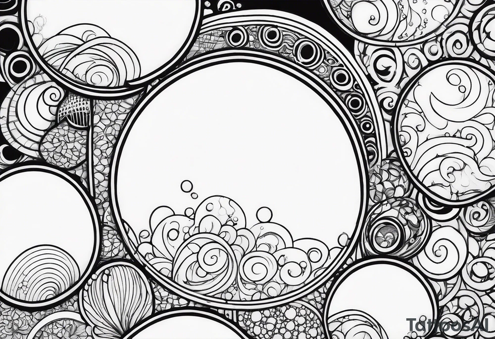 BUBBLE PATTERN tattoo idea