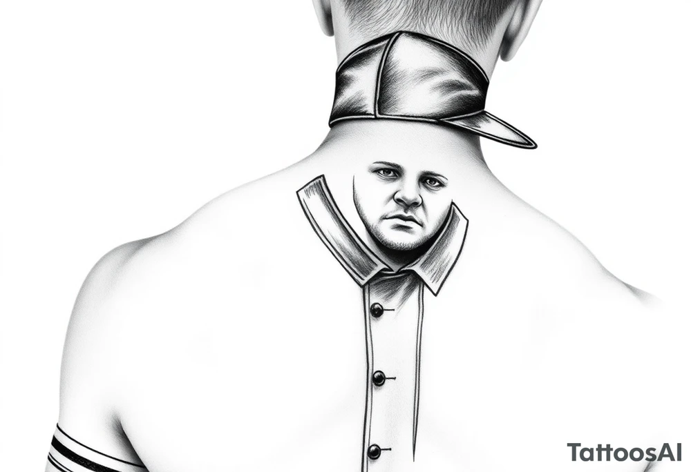 Baseball umpire wearing a chef outfit
\ tattoo idea