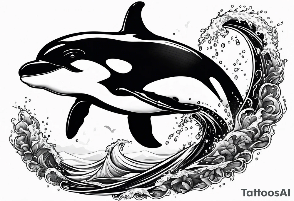 Dangerous Orca that looks like a killer tattoo idea