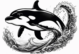 Dangerous Orca that looks like a killer tattoo idea