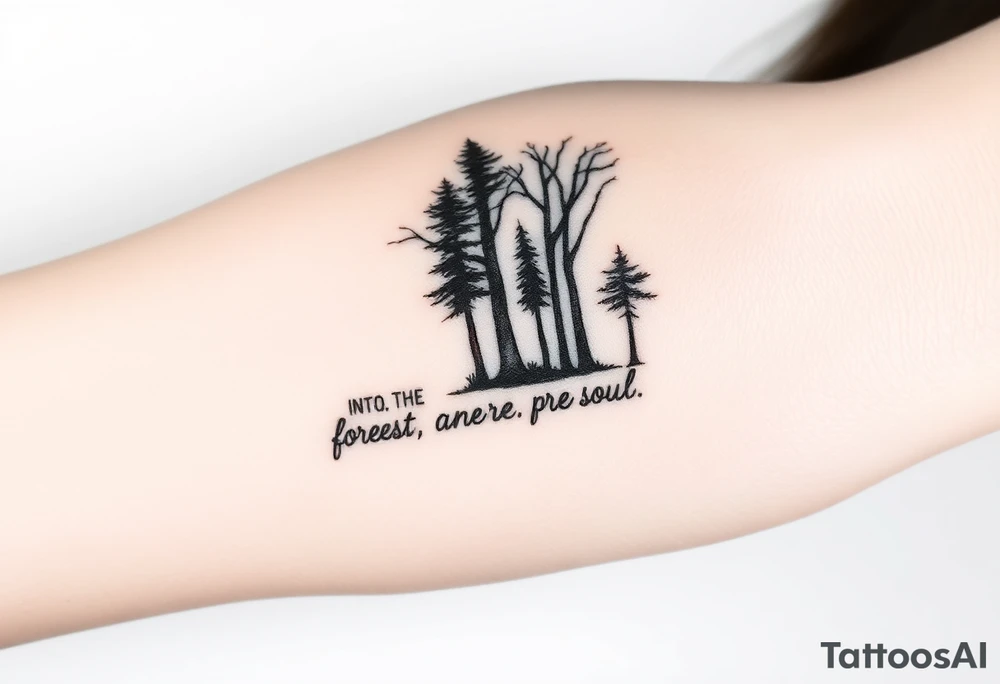 Into the forest I go to lose my mind and find my soul tattoo idea