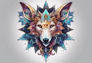 Constellation, animal alien, snowflake tattoo idea