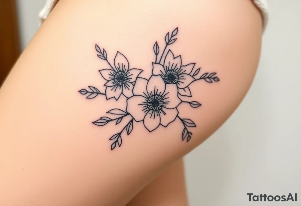 Flowers tattoo idea