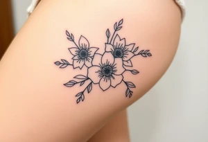 Flowers tattoo idea