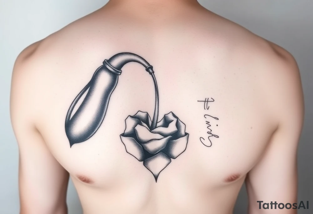 erect penis spurting onto woman's breast tattoo idea