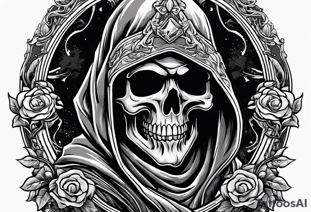 Grim reaper holding a ice tattoo idea