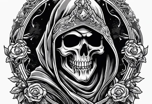 Grim reaper holding a ice tattoo idea