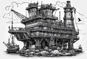 Texas,  oil rig,  Irish tattoo idea