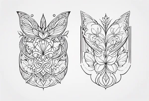 Plus size body tattoo idea