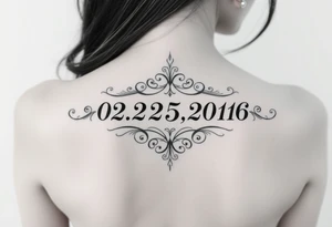 03.25.2016 in roman numerals tattoo idea