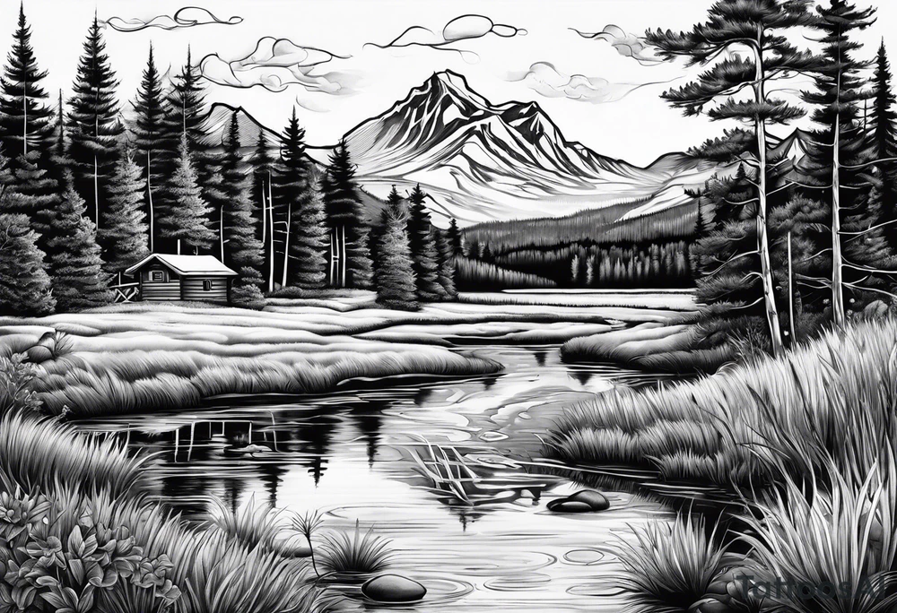 Calef Pond in NH tattoo idea