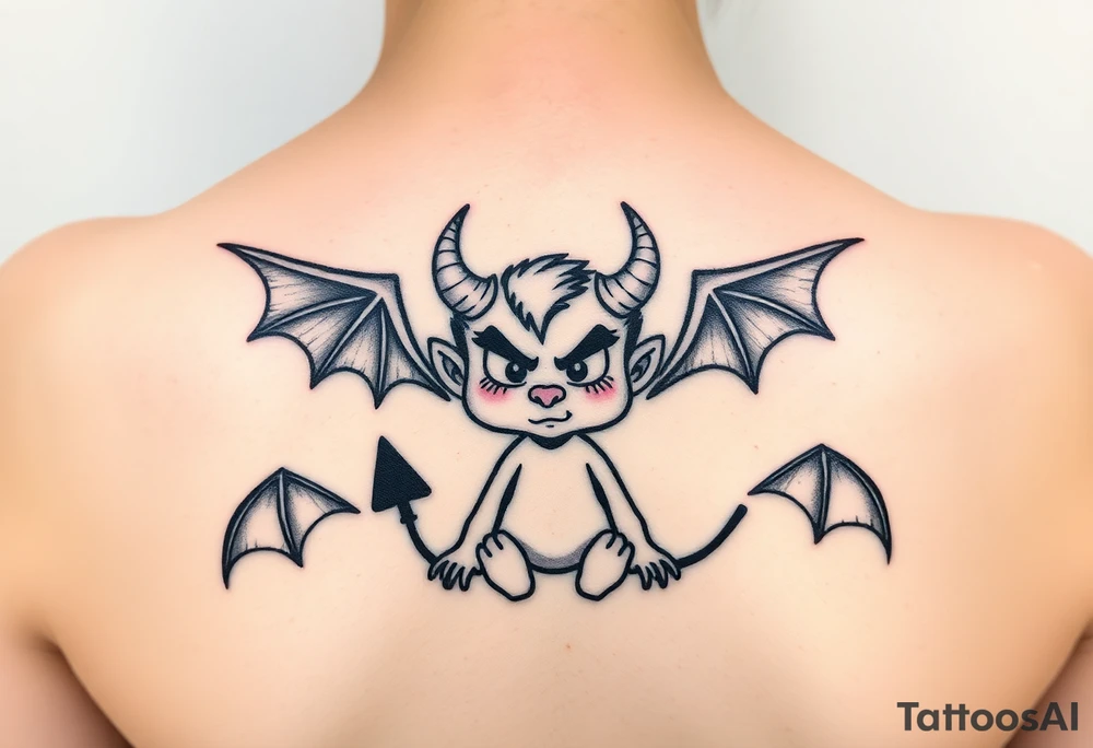 Demon tattoo idea