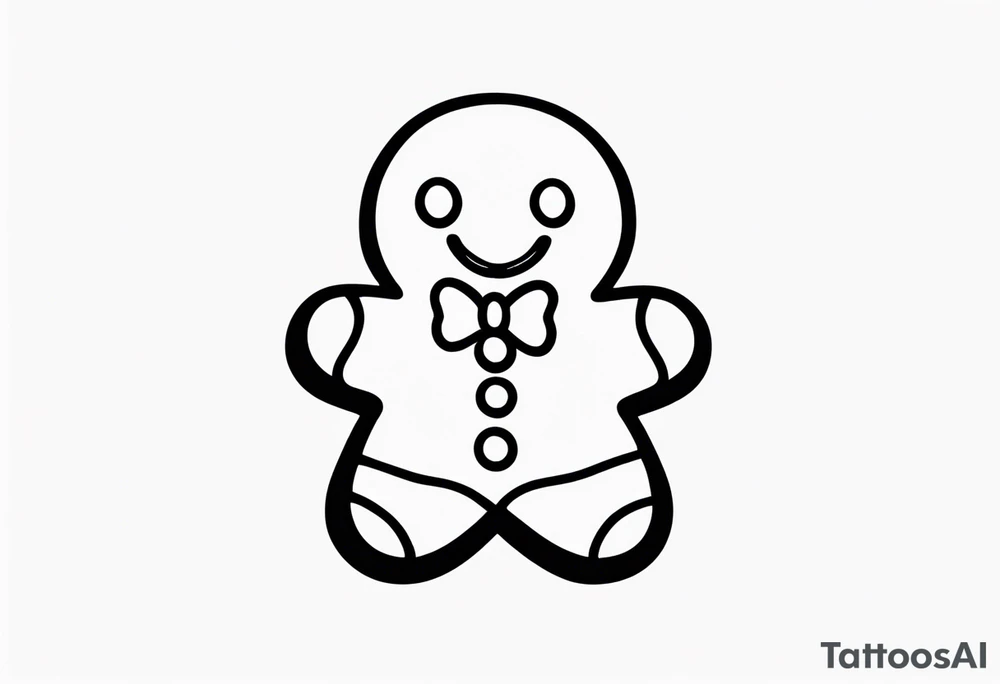 GINGERBREAD MAN tattoo idea