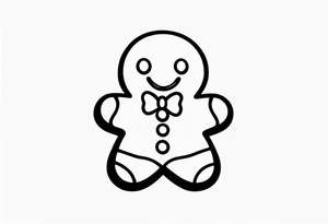 GINGERBREAD MAN tattoo idea