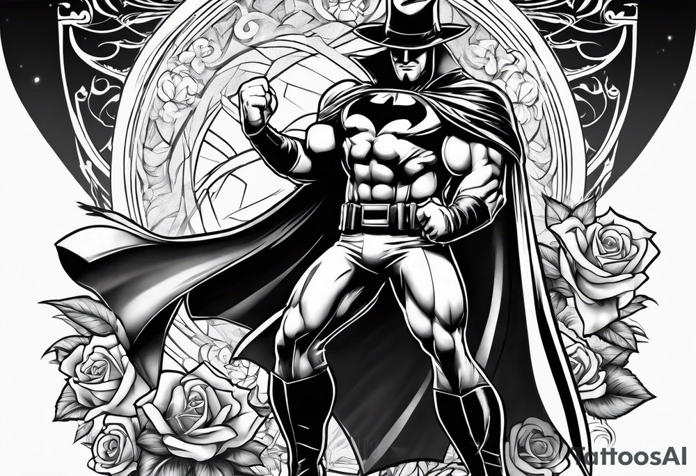 pimp superhero tattoo idea
