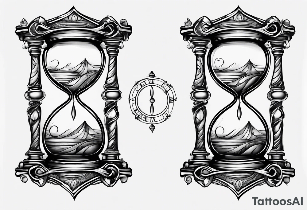 infinity symbol as an hourglass tattoo idea