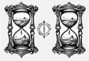 infinity symbol as an hourglass tattoo idea
