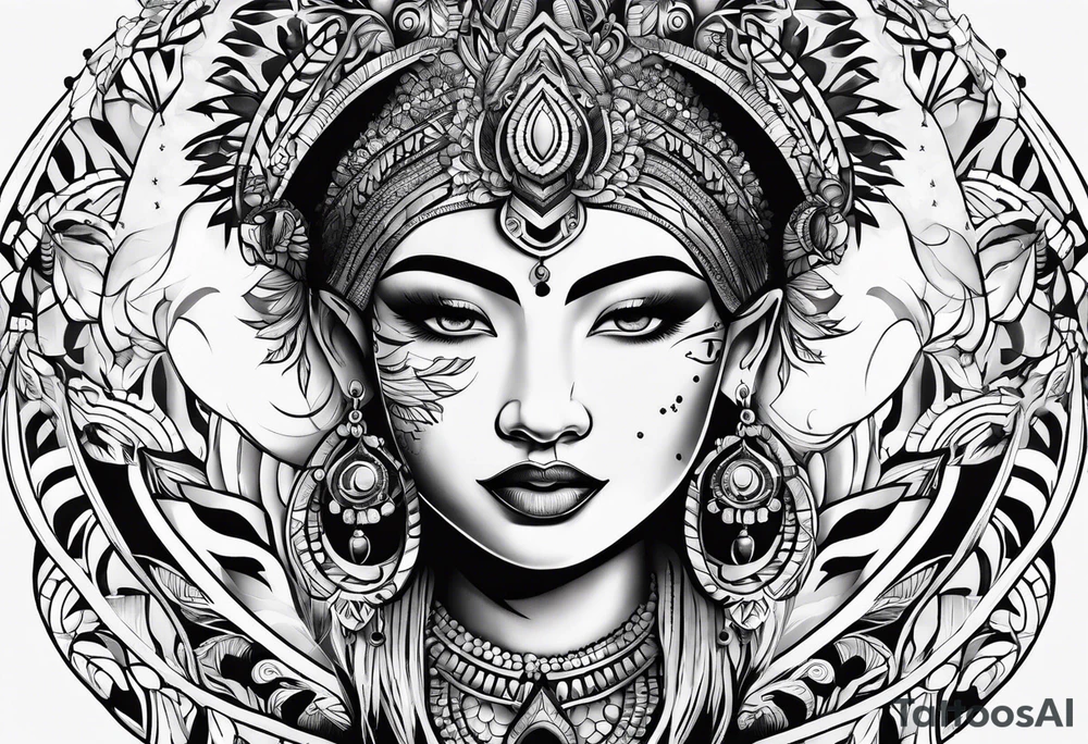 Pachamama simple tattoo idea