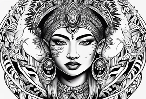Pachamama simple tattoo idea