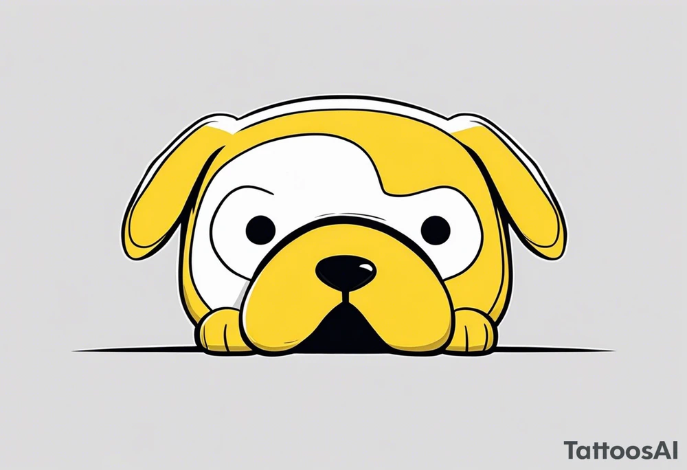 jake the dog from adventure time tattoo idea