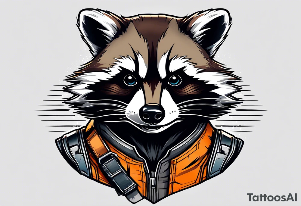 Rocket raccoon tattoo idea