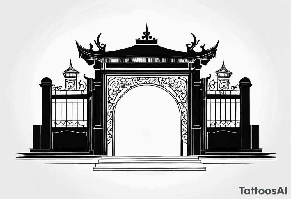 gate vector tattoo idea