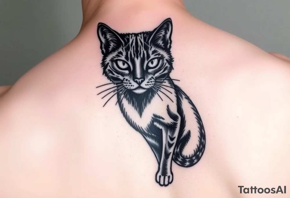 Black Cat tattoo idea
