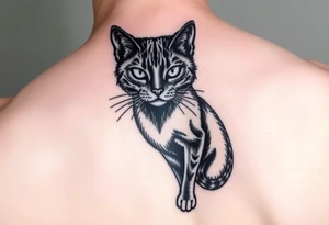Black Cat tattoo idea