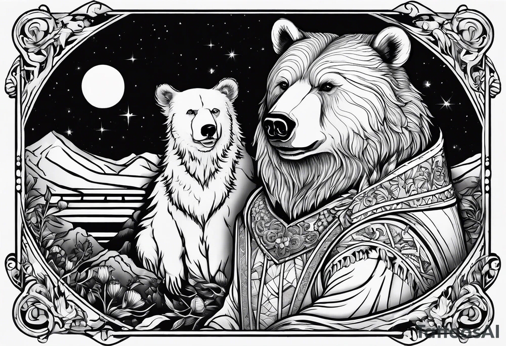 The fool tarot as a bear tattoo idea