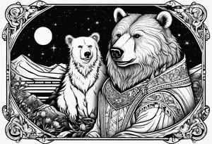 The fool tarot as a bear tattoo idea