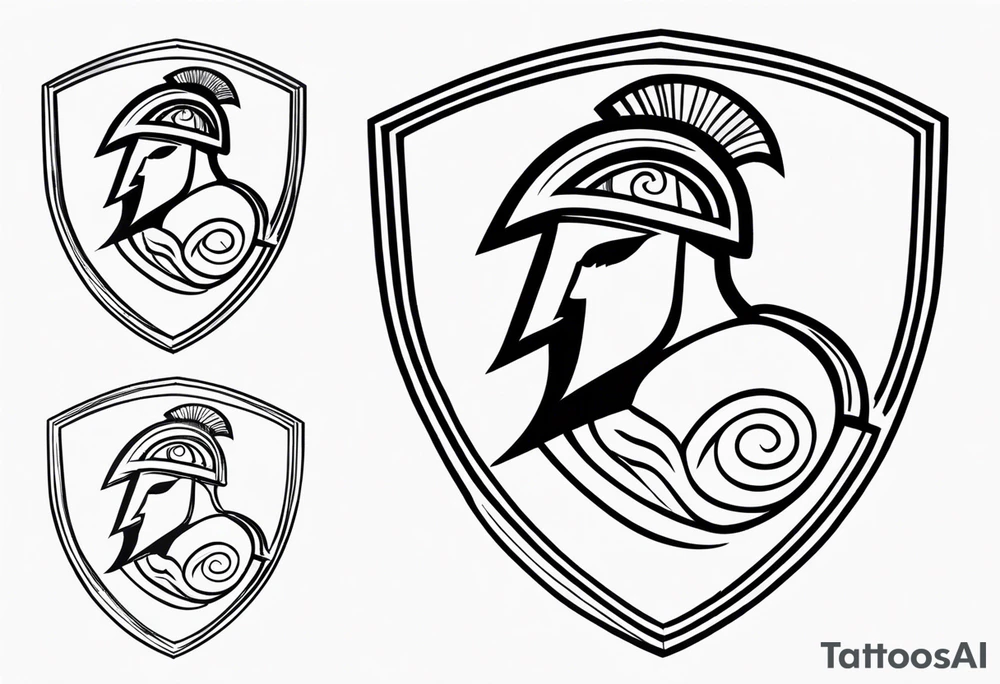 greek spartan symbol tattoo tattoo idea