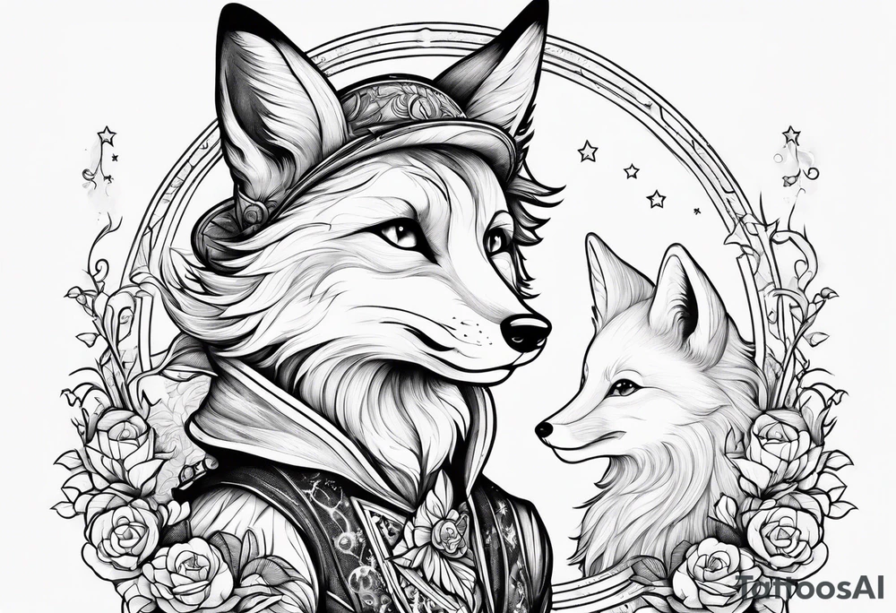 little prince and the fox tattoo idea