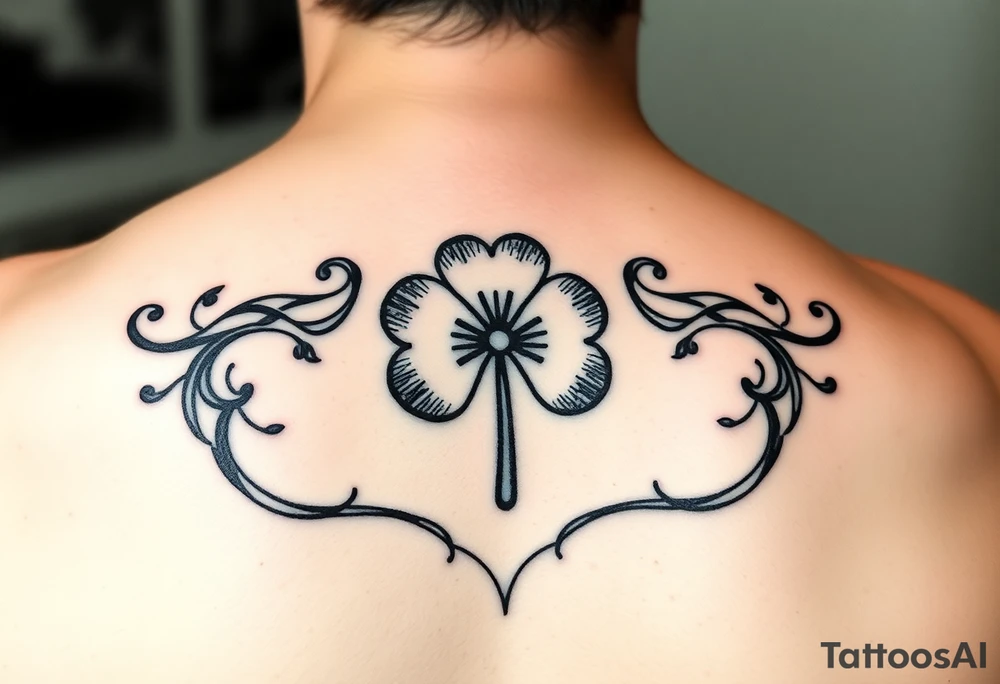 Small tattoo relating to gambling to cover up an existing tattoo which is probably the size of a thumb nail. 4 leaf clover? 1 leaf clover? Blackjack? Roulette? tattoo idea