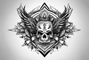 W with arrows tattoo idea