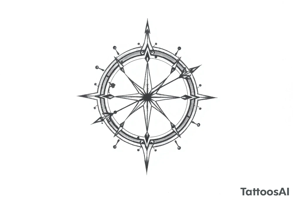 I want a small tattoo with a Sagittarius star sign in a japanesse theme tattoo idea