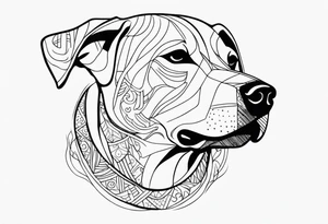 DOG AND PERSON tattoo idea