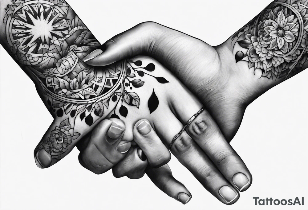 Hand reaching out tattoo idea
